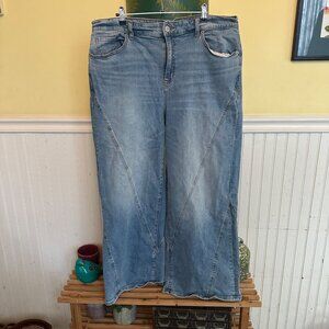 Torrid Womens Plus Size 18R Wide Leg Vintage Stretch Denim Jeans